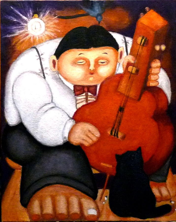 chat Botero atelier